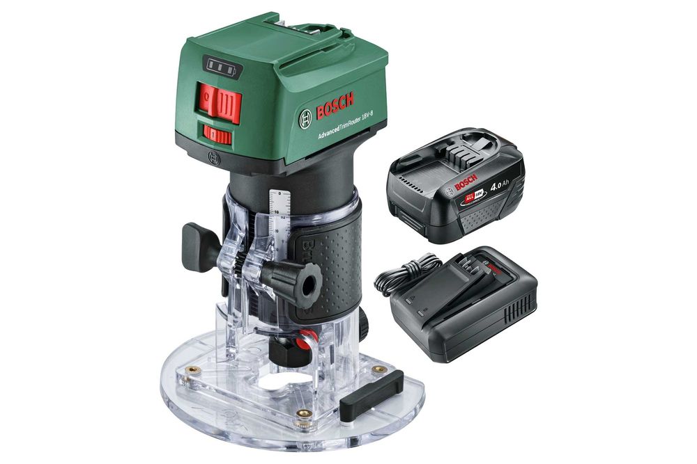 Frezarka akumulatorowa Bosch AdvancedTrimRouter 18V-8 | Kpl, jak nowa!