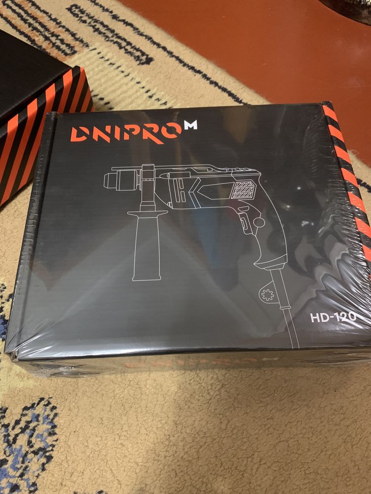 Дрель ударная Dnipro-M HD-120 нова ,запечатана