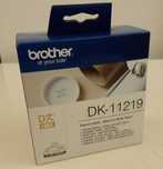 Cx. 1200 Etiquetas Circulares 12mm Autocolantes Nova BROTHER DK-11219