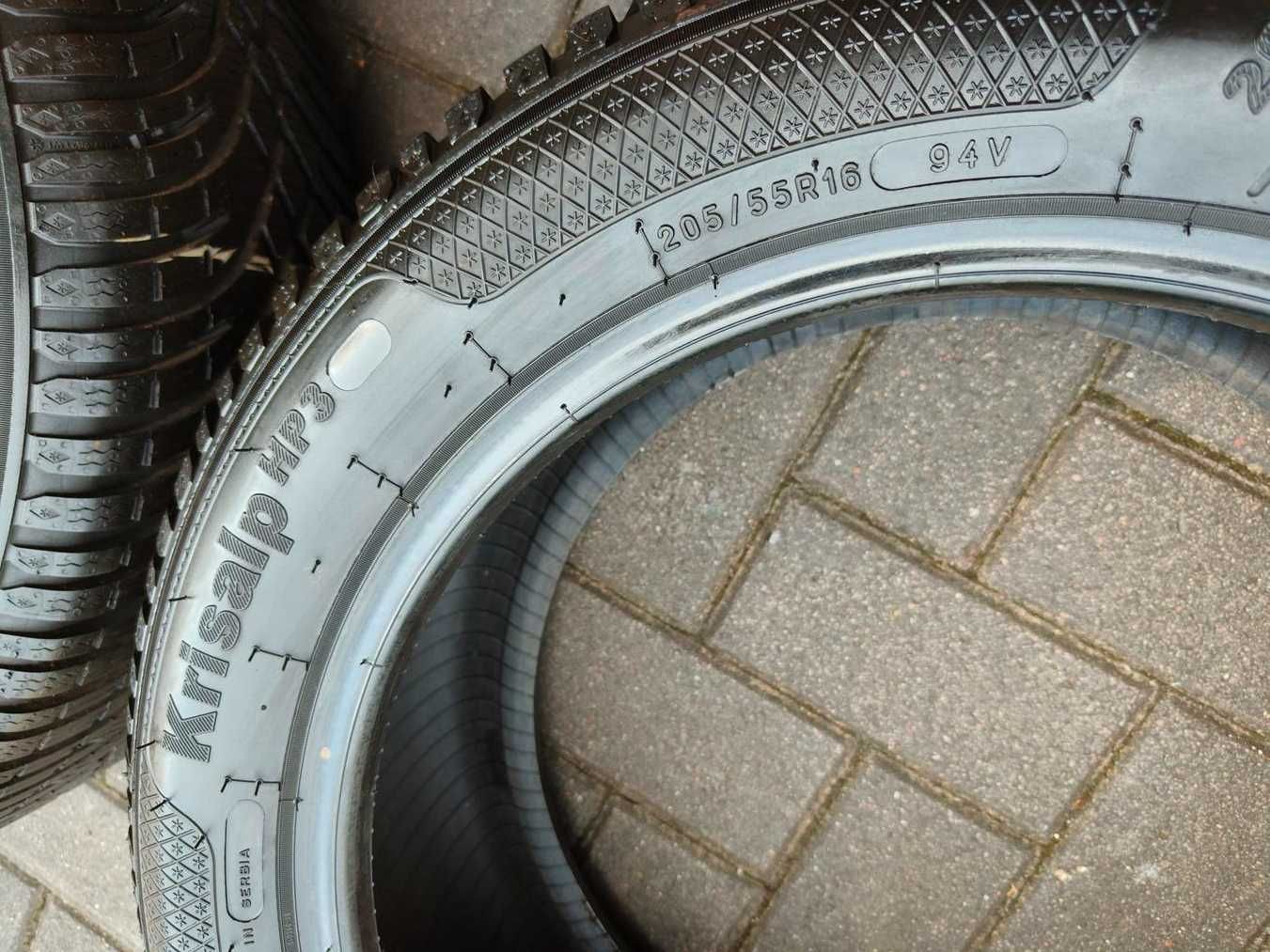 205/55 94V R16 KLEBER Krisalp HP3 8mm 2024r Zimowe Opony 2szt jakNOWE