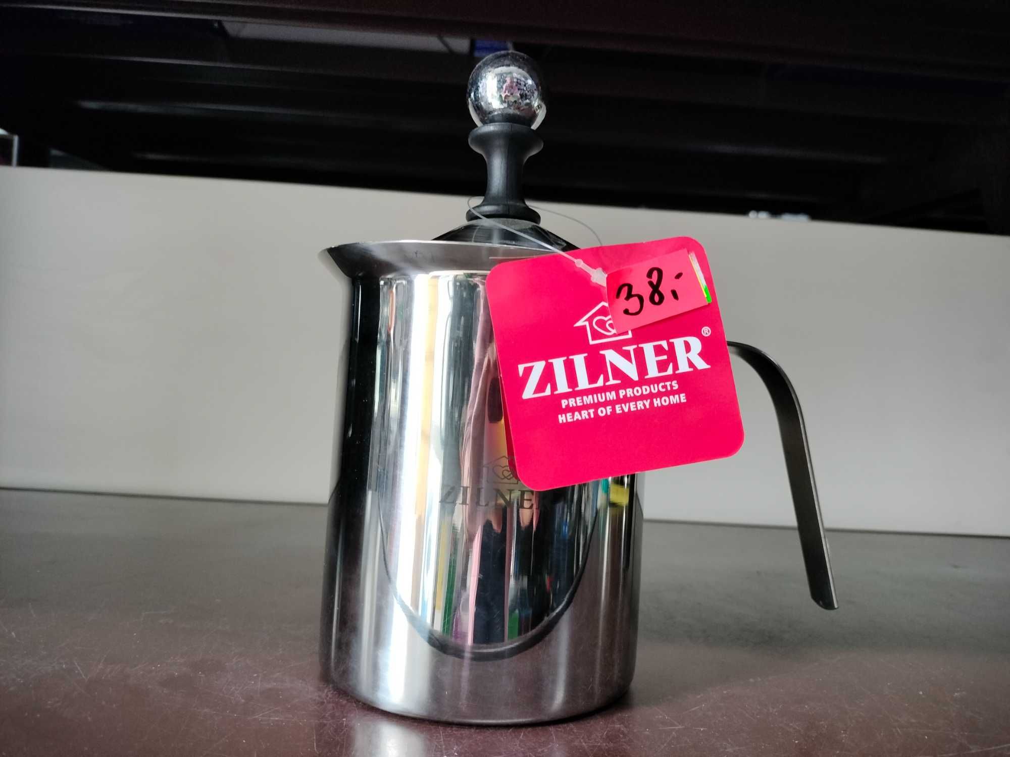 Spieniacz do mleka pianki RĘCZNY stalowy garnek ubijak 800ml