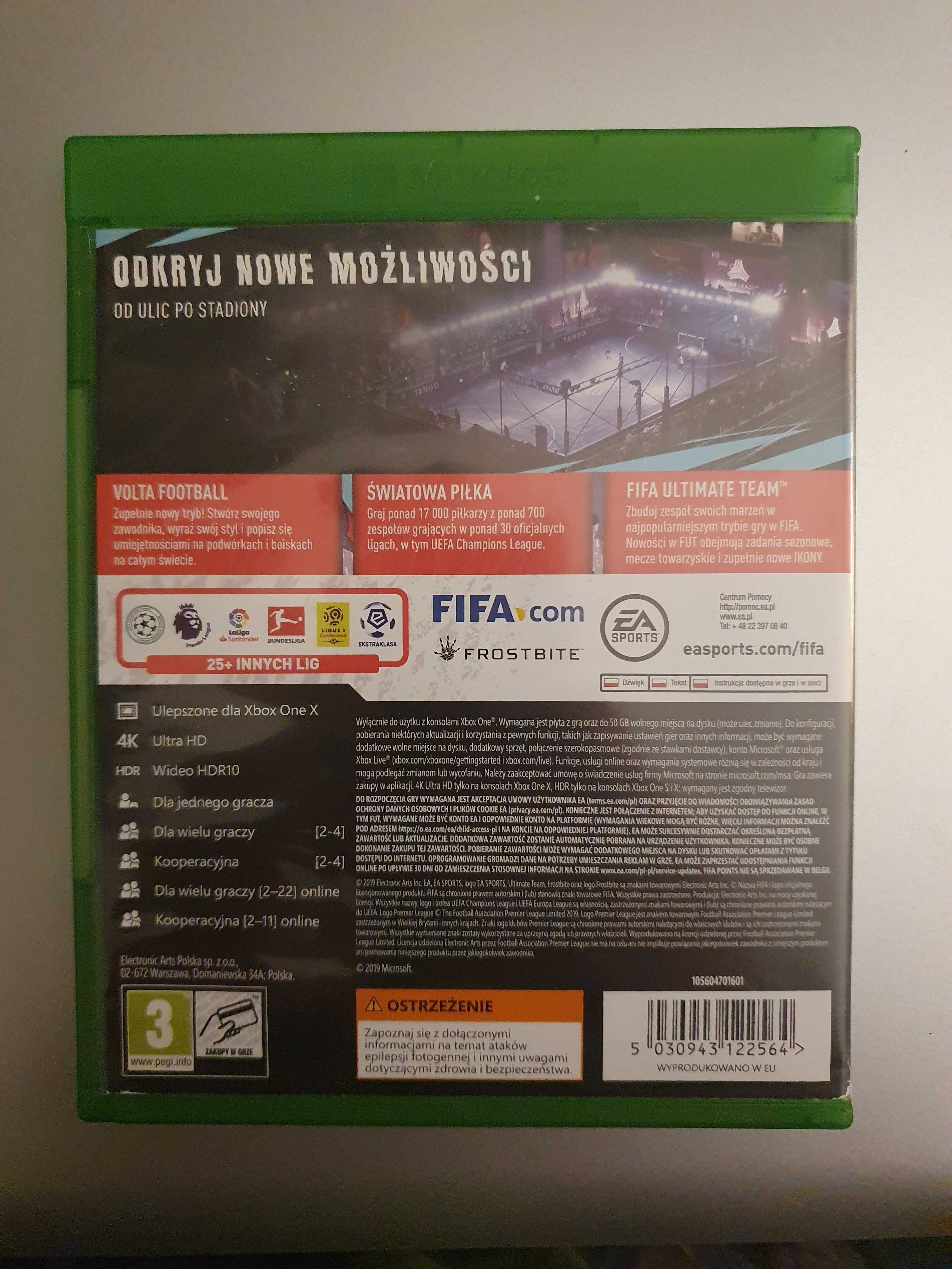 Fifa20 Fifa 20 gra XboxOne Xbox One