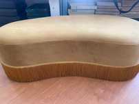 CHAISE LONGUE veludo amarelo dourado