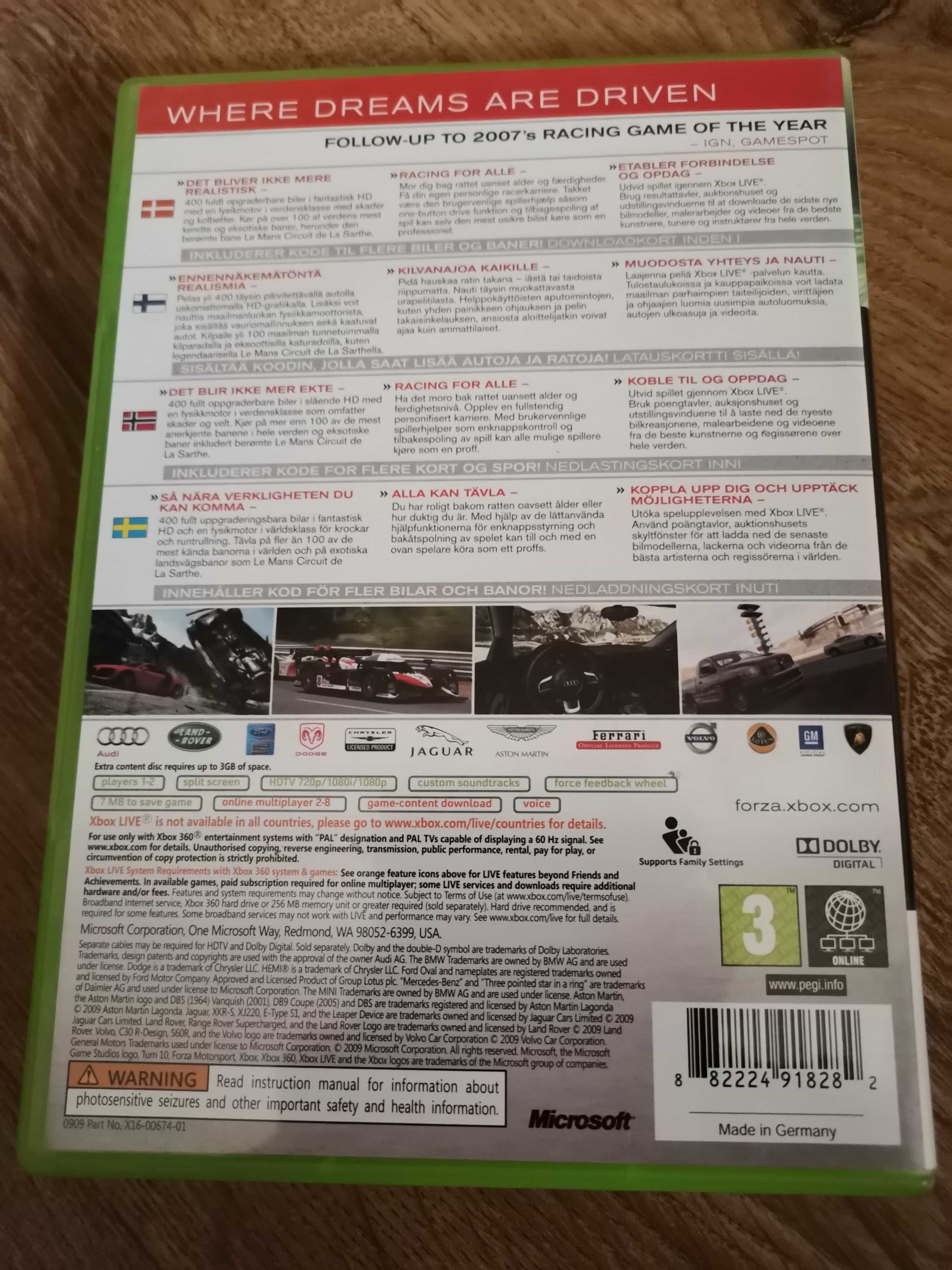 Gra Forza Motorsport 3 na konsolę XBOX 360