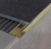 Profil mosiężny krawędziowy schodowy narożny 10 mm typ L mosiądz