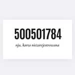 Złoty NUMER : 500.501.784 nju mobile , niezarejestrowany