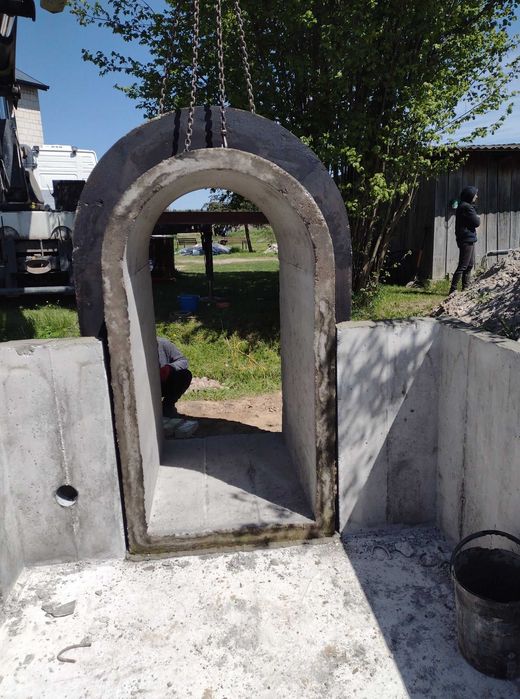 piwnica betonowa ogrodowa ziemianka 350 B30W8 solidna schody tunel