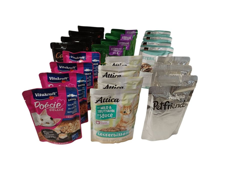 30saszetek dla kota.Mix marek i smaków.