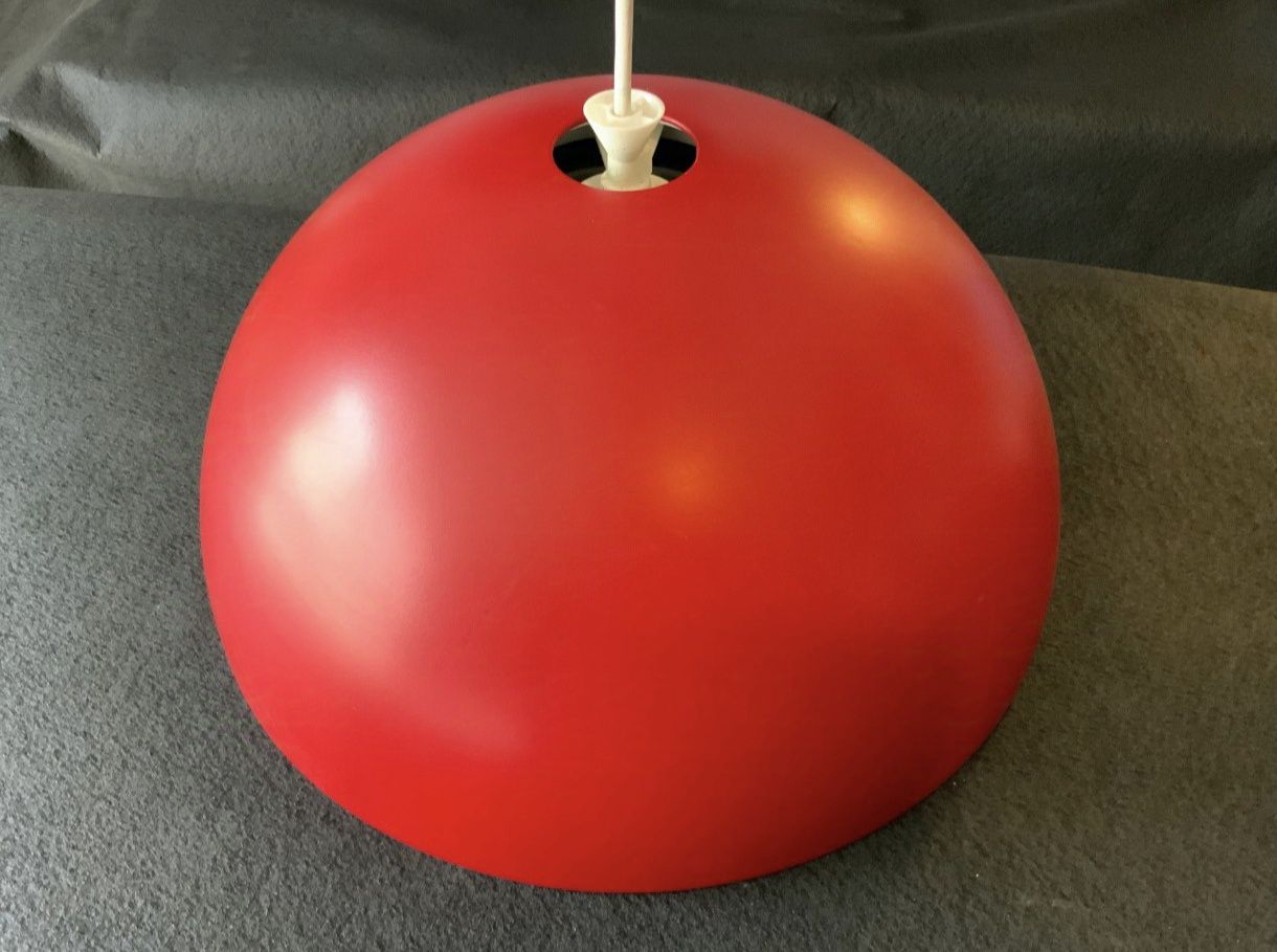 Candeeiro IKEA teto vermelho metal