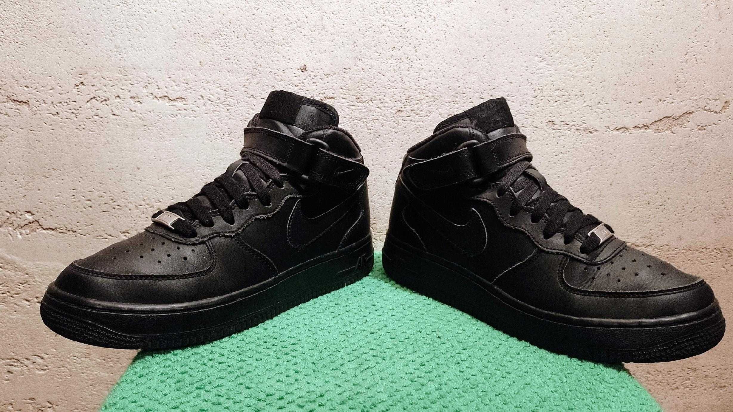 Wysokie sneakersy NIKE AIR FORCE 1 MID r.38 skóra stan bardzo dobry