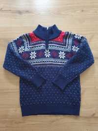 Sweter norweski wełniany