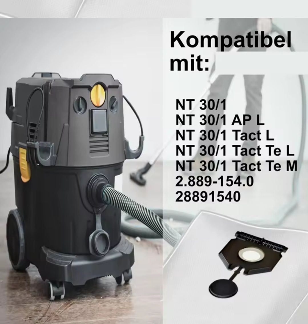 Мішки та фільтр для пилососа Karcher NT30/1 AP  NT30/1Tact  NT40/1 Tac