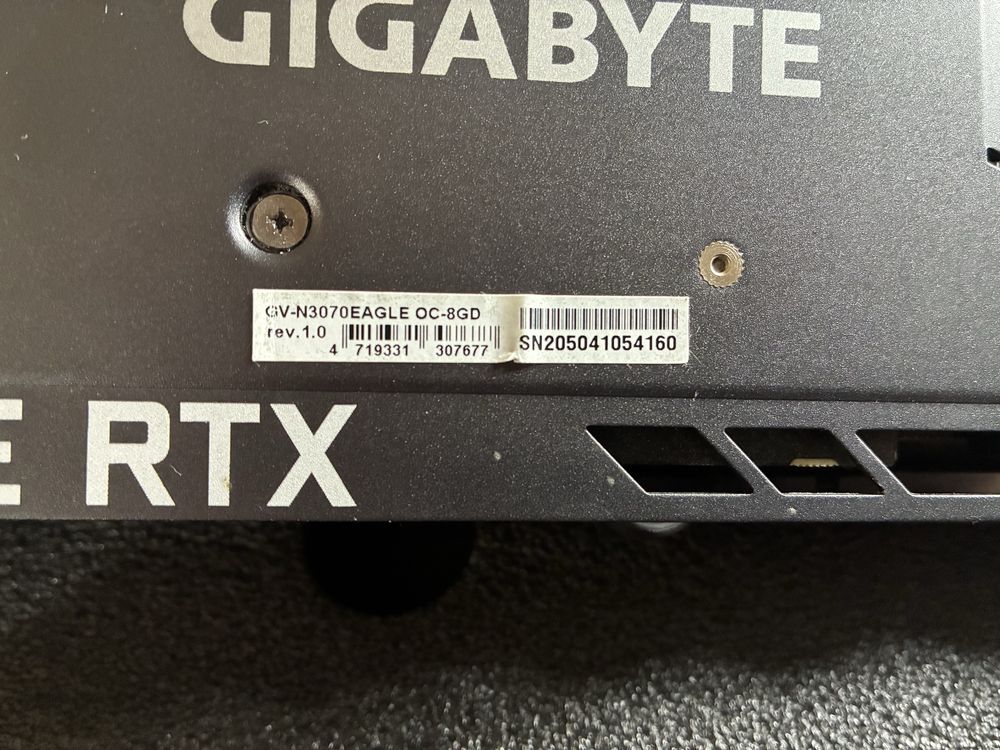 Gigabyte GeForce RTX 3070 EAGLE OC 8GB GDDR6