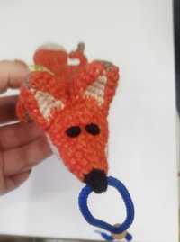 Breloczek lisek amigurumi na szydełku handmade