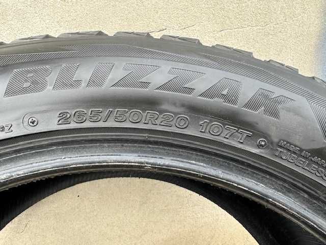 Bridgestone blizzak 265/50 r20 107Т
