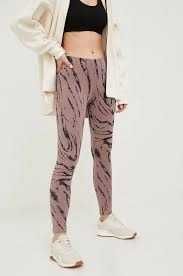 Legginsy Adidas fioletowe wzorzyste 28/30 2XS