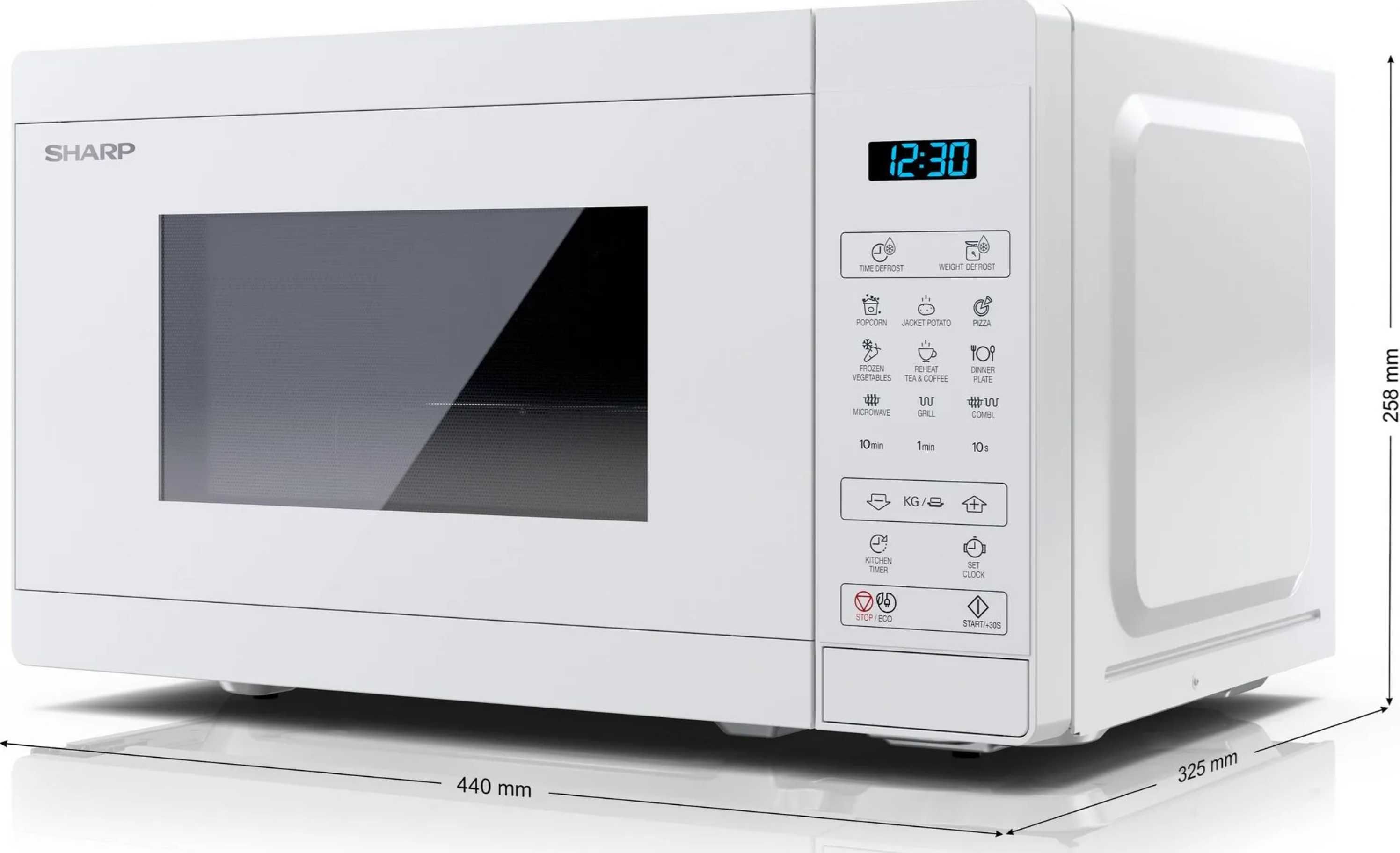 Mikrofalówka Sharp YC-MG02E-C (20 litrów) Kuchenka mikrofalowa