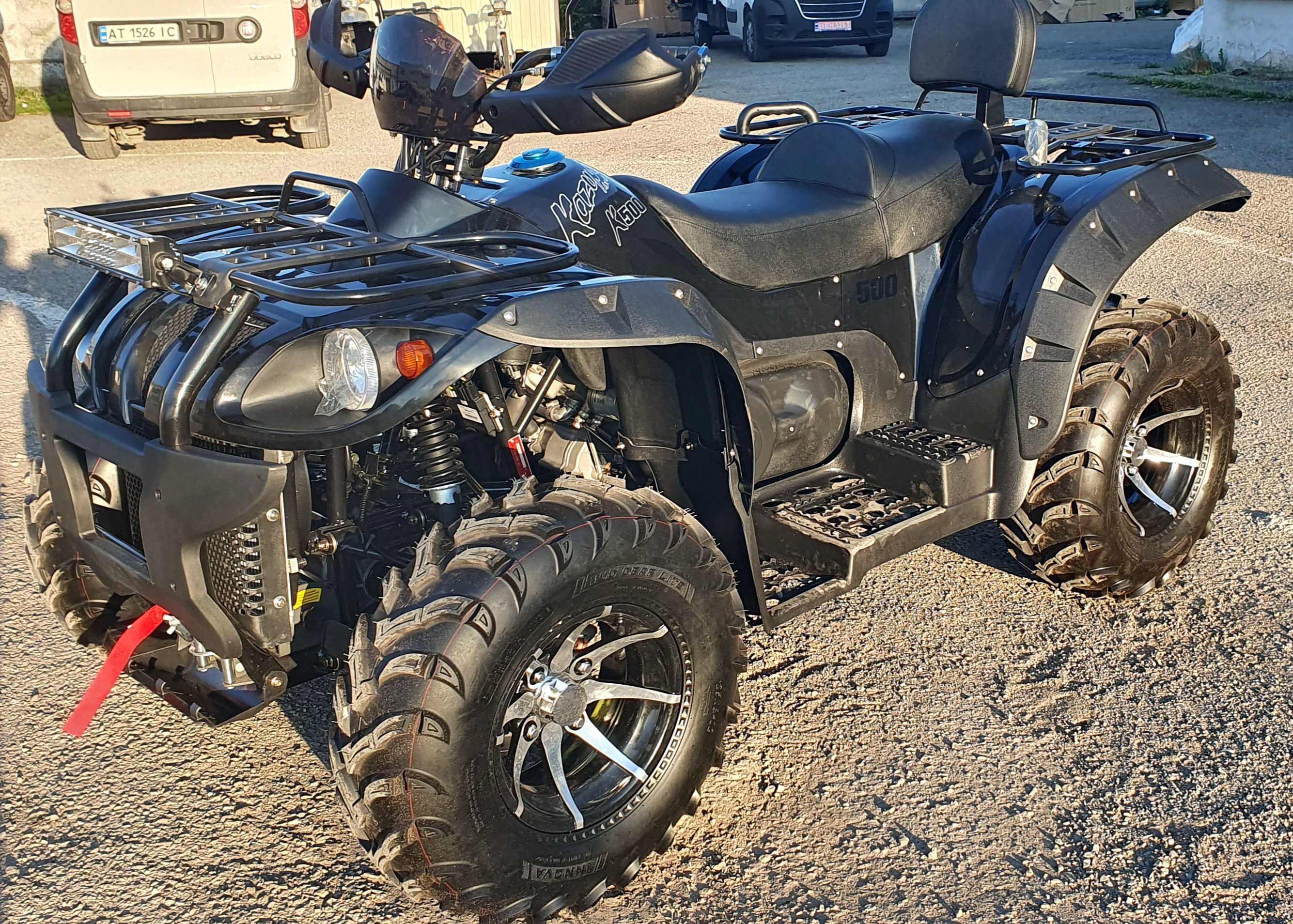Квадроцикл 500куб. KAZUMA JAGUAR GT 4x4L FI Black Новий! + Доставка