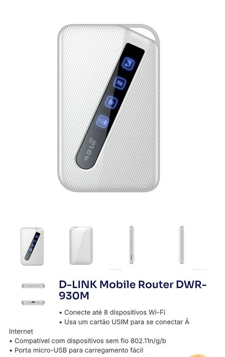 Router Dlink 4G LTE Dwr-930M
