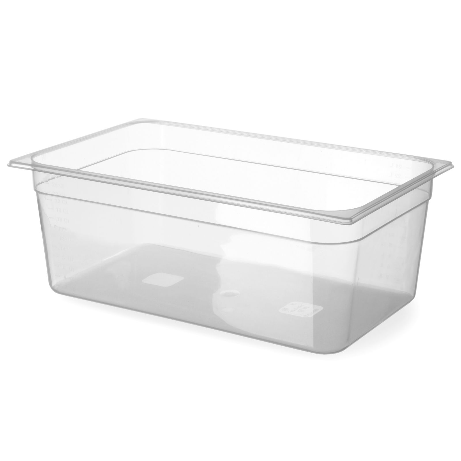 pojemnik gastronomiczny z polipropylenu gn 1/1 wys. 100 mm - hend qmx