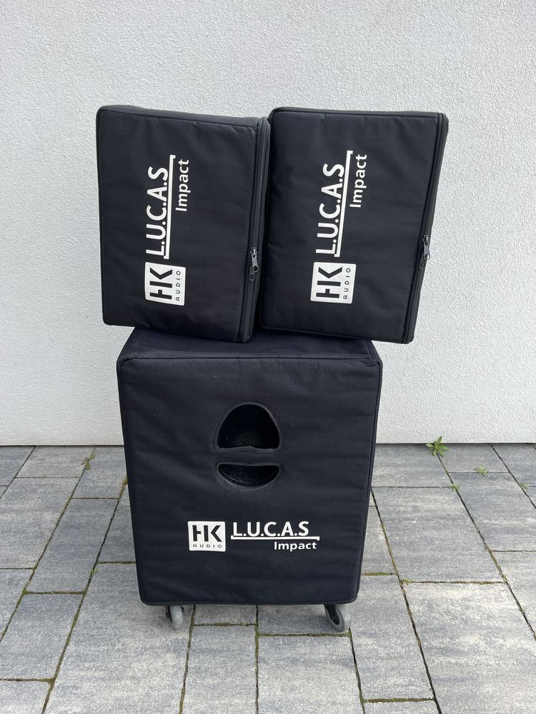 HK Audio Lucas Impact 1200 w rms bdb stan + pokrowce.
