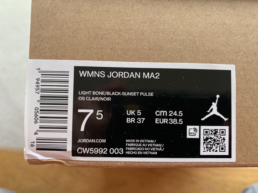 NIKE Jordan MA2 sneakersy 38,5 NOWE