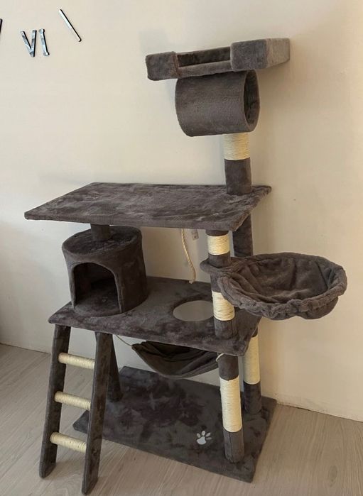 Drapak Kota Stabilny Domek Legowisko Hamak 4 Poziomy NOWY dużo kolorów