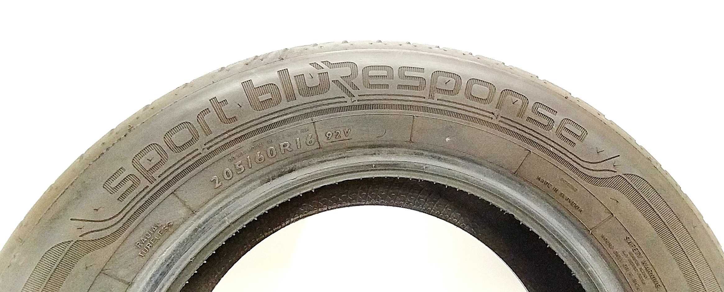 4x 205/60 R16 Dunlop Blueresponse opony letnie 6,5 mm / montaz