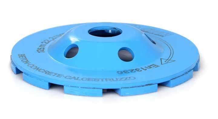 TARCZA GARNKOWA Do Szlifowania Betonu 125mm typ T ceramiki kamienia