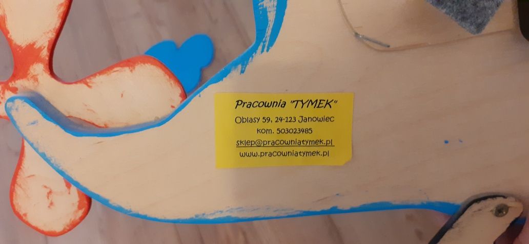 Zegarek dziecięcy samolot drewniany
