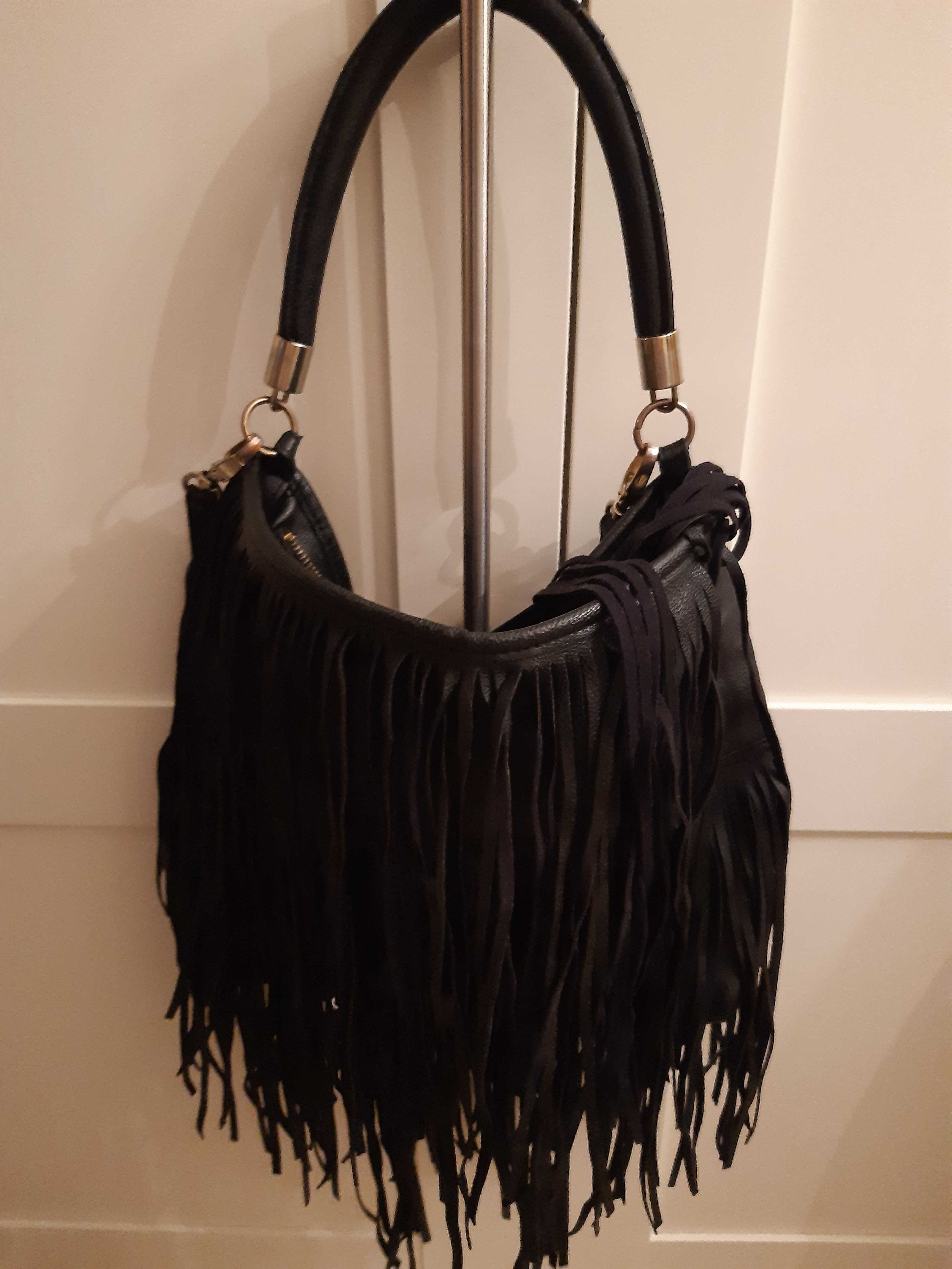 H&M, torba z frędzlami