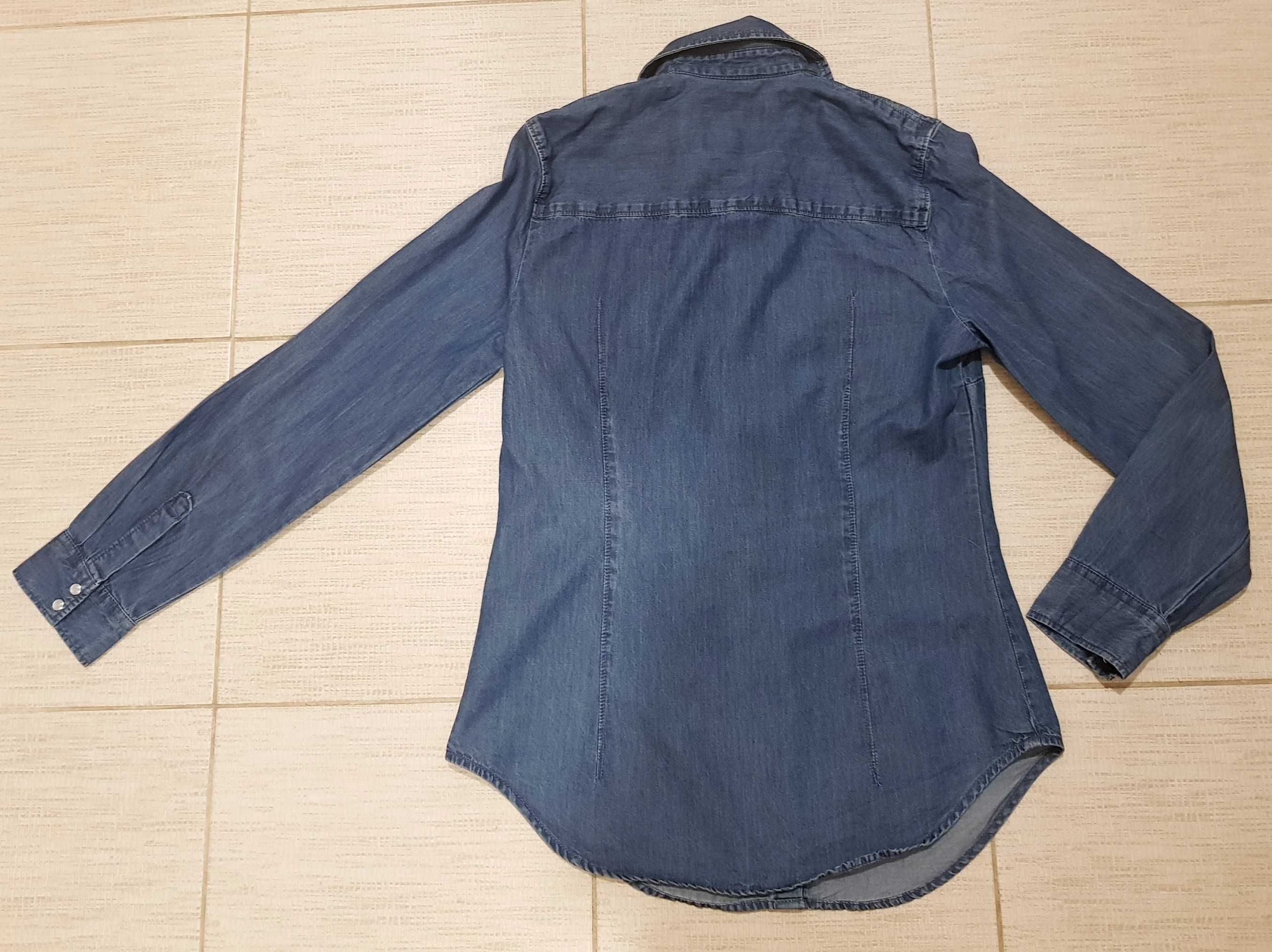 koszula jeansowa z długim rękawem Denim & Co 36/S