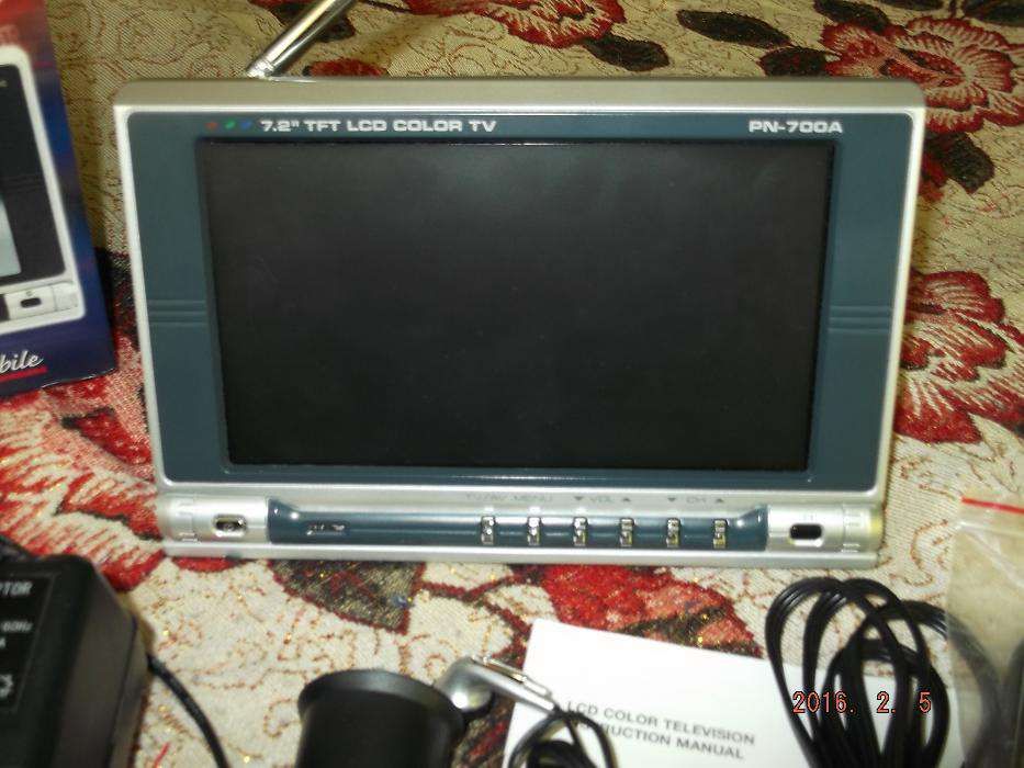 7.2" TFT LCD color TV