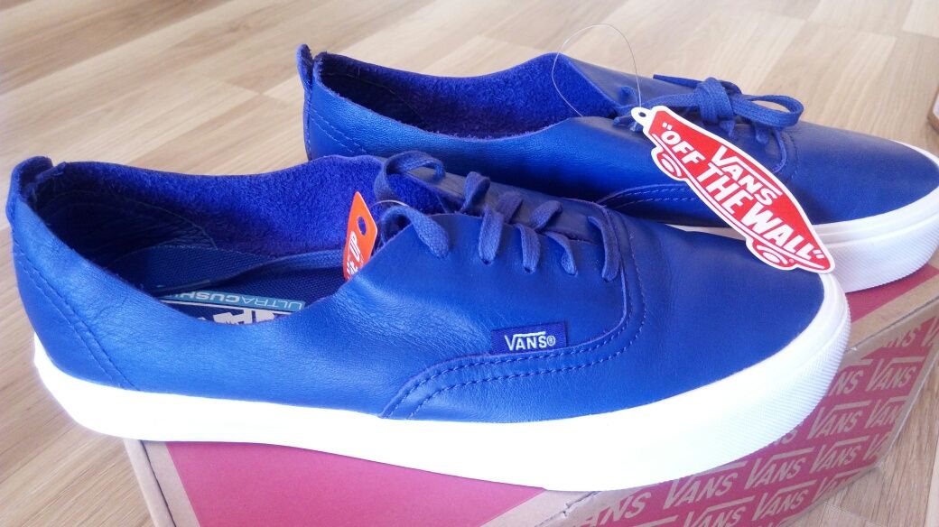 Vans Niebieskie GRATIS! 38,5 Oryginalne Trampki Sneakersy Buty Niskie