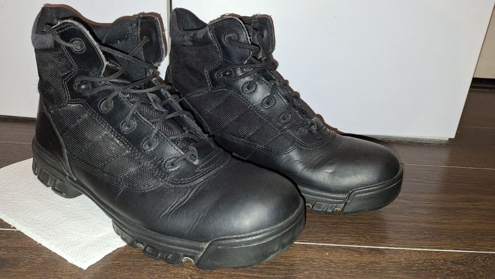 Buty Bates 32,5cm EU47,5/48 Czarne Skóra Antypoślizg.