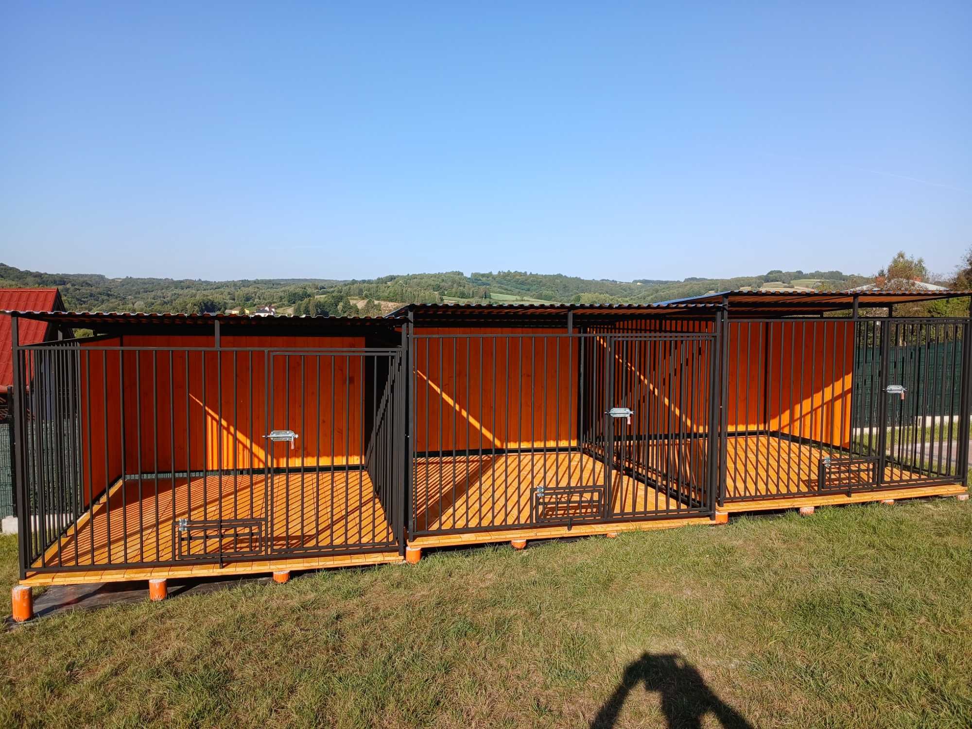 Kojec potrójny dla psów klatka bok dla psa kojec zagroda producent