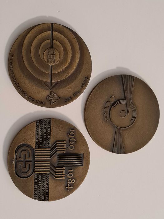 Conjunto de medalhas comemorativas - empresas diversas