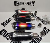 Ponteira de moto tipo akrapovic 34cm