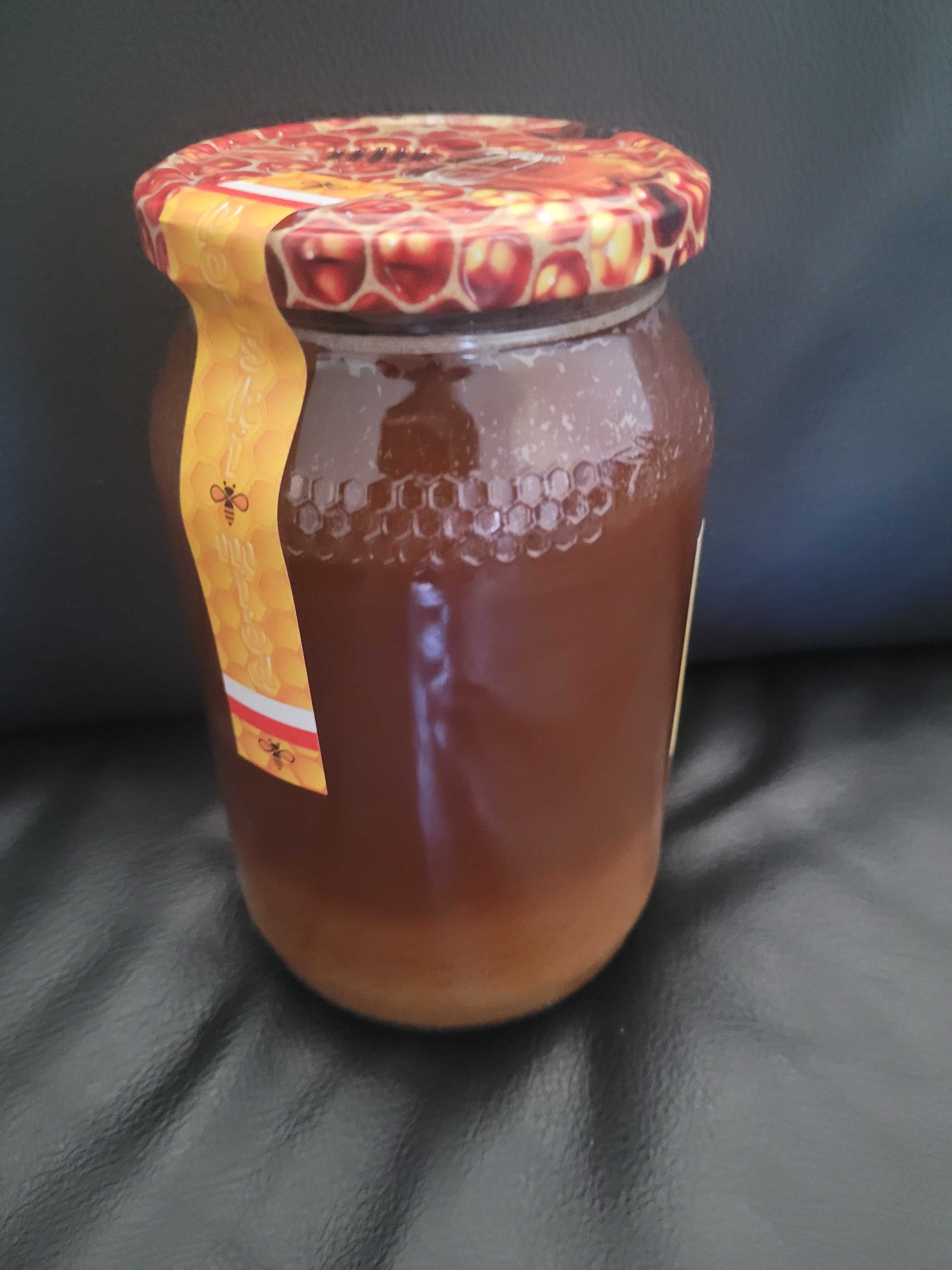 Miód z GRYCZANY wlasnej pasieki 100% NATURALNY! 1300g.-0,9L.