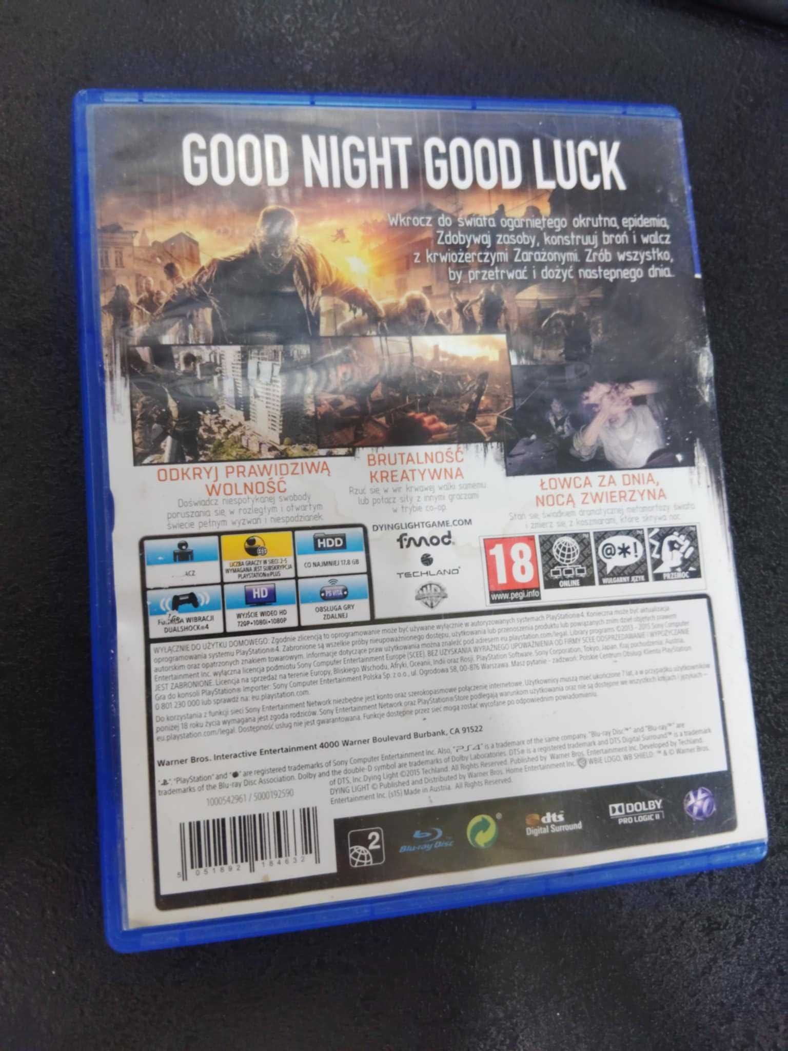 Dying Light PS4 Mówią po Polsku w grze ps4 i ps5 gra PL