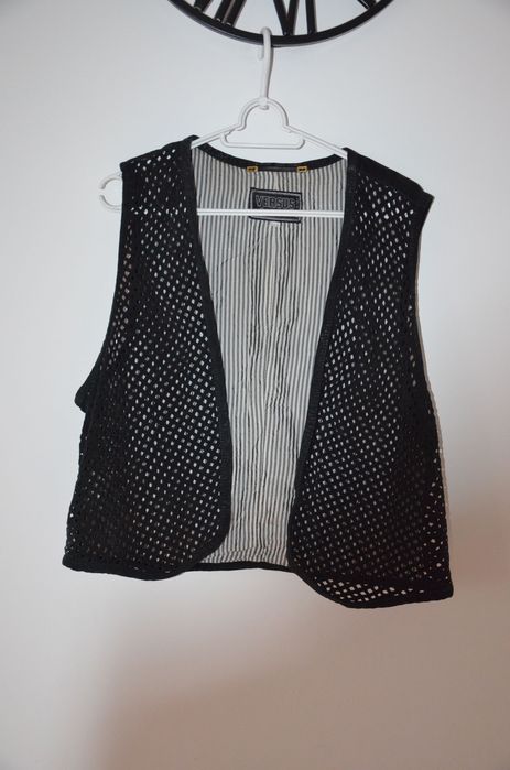 Versace versus kamizelka 100% skóra  r. 40/.42 vintage