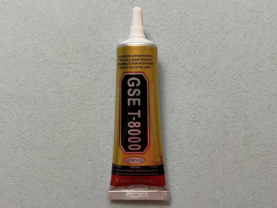 T8000 клей для ремонту телефонів, іграшок м'який, прозорий 50 мл