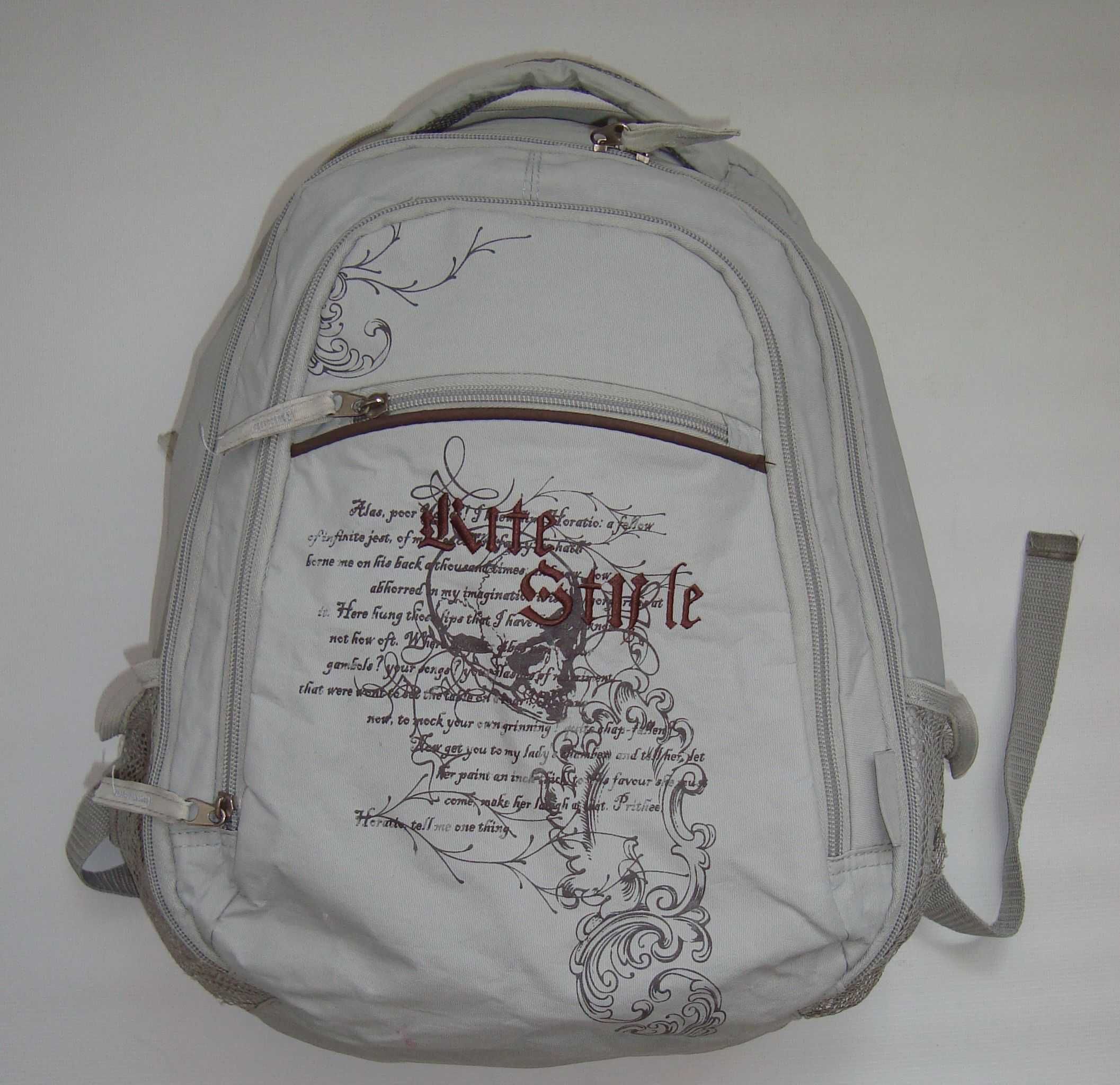 Рюкзак Kite Education Style 43x30x21 см серый, мягкий. Обмін - сам