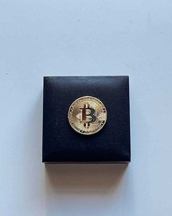 Lote de 30 Caixas - Bitcoin Moeda Física - Caixa especial aveludada -