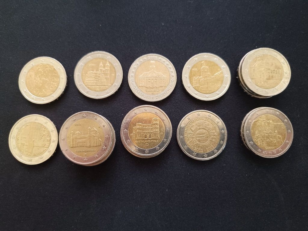 Moedas comemorativas 2€ - troco ou vendo
