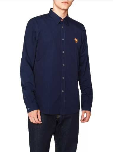 Рубашка PS Paul Smith Oxford Tailored Fit, темно-синяя