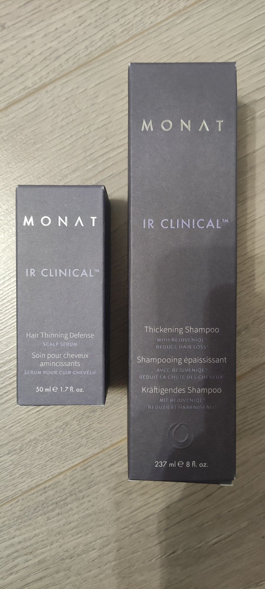Zestaw szampon i serum IR CLINICAL Monat, przeciw przerzedzeniu włosów