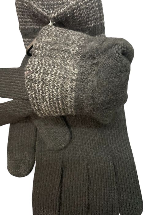 Чоловічі зимові перчатки, рукавиці з сенсорним пальцем, чорні перчатки