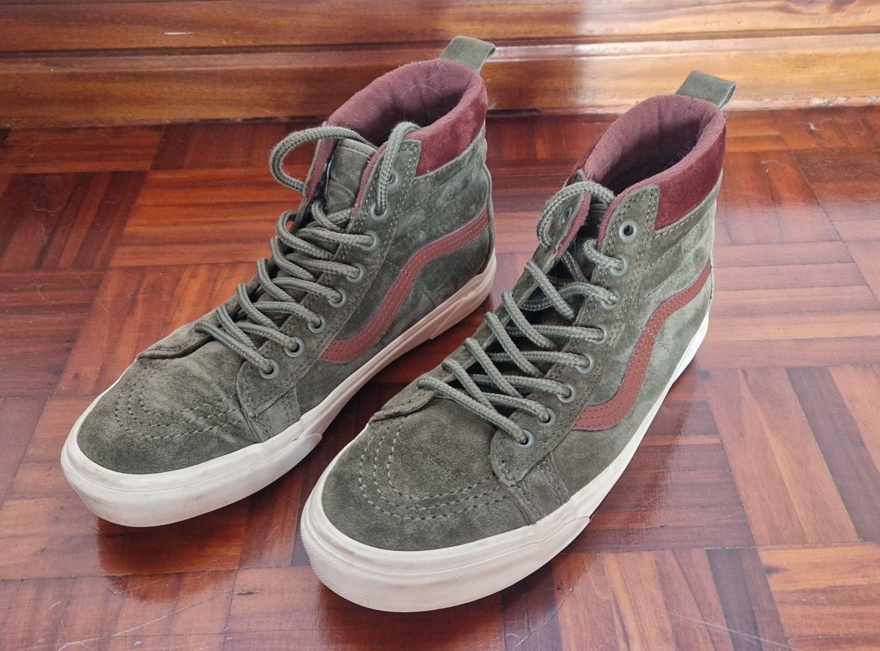 Botas Vans Sk8-Hi verdes 41 originais