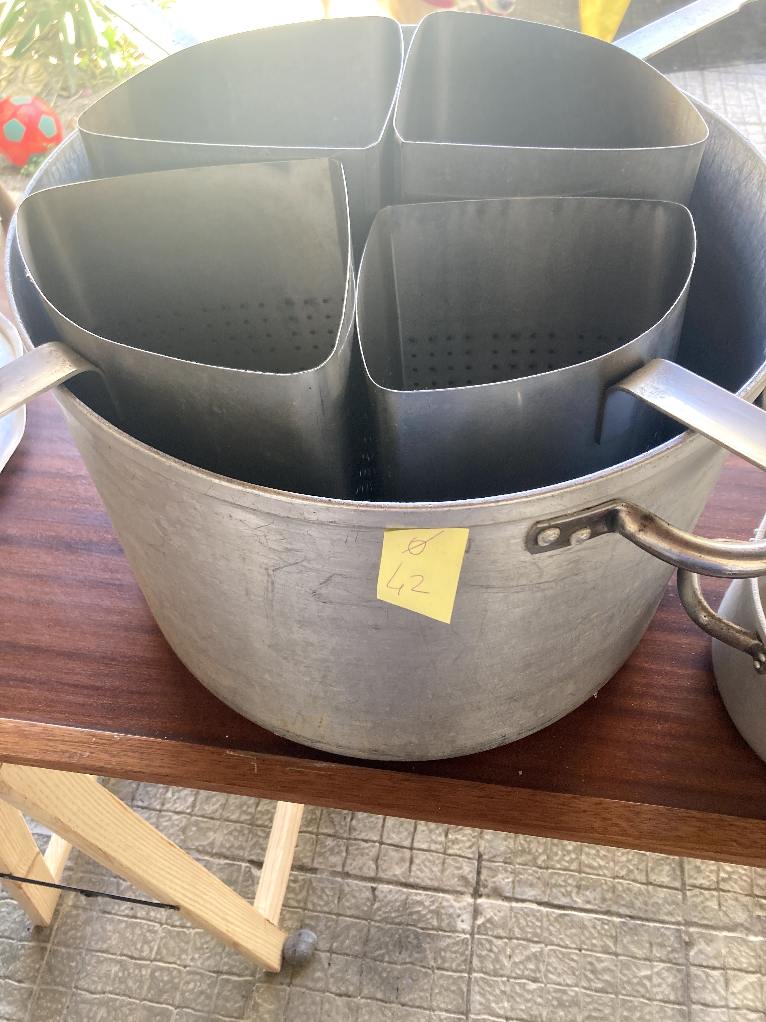 Panela para massas - 4 inserções - diâmetro 42cm